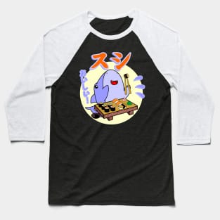 Sushi Shark Kawaii Baseball T-Shirt